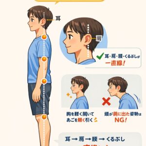 壁立ち第2報  　正しいい耳の位置の確認