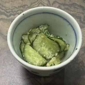 一食入魂 　胡瓜の胡麻酢　季節の小鉢